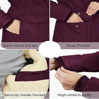 Parka moderna para mujer, Abrigo acolchado cálido, impermeable, a prueba de viento, con capucha, prendas de vestir exteriores de moda, ropa de invierno elegante y cómoda