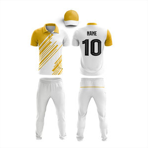 Vente en gros de polo de cricket en polyester et coton pour hommes uniforme de travailleur avec t-shirt ensembles de cricket de golf respirant de la meilleure qualité - Product Image 6