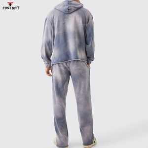 ชุดวอร์ม2ชิ้นสำหรับผู้ชายชุดวอร์มสำหรับวิ่งจ๊อกกิ้งดีไซน์ใหม่ออกแบบได้ตามที่ต้องการ - Product Image 4