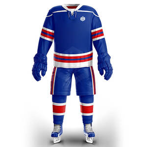 Uniforme de Hockey sobre Hielo Personalizado para Equipos, Servicio OEM con MOQ Bajo, Alta Calidad, Color y Talla Personalizables, Ecológico y Transpirable - Product Image 1