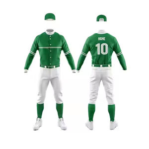 Uniforme de béisbol de nuevo diseño de servicios OEM personalizado de alta calidad Conjunto de Jersey y pantalones Ropa de equipo Uniforme de béisbol Hecho en Pakistán - Product Image 3
