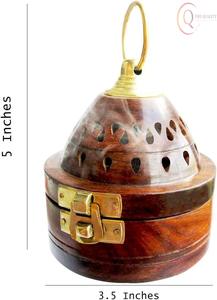 Quemador de Incienso de Madera Religioso de Primera Calidad con Diseño Artesanal 100% Natural y Duradero para Aromaterapia y Meditación - Product Image 5