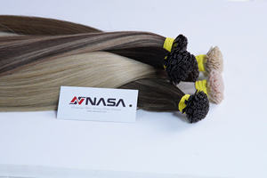 Flat Tip hair extension high quality 100% Vietnamese hair 55cm Double Drawn fast shipping <b>piano</b> color - Product Image 3
