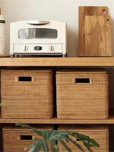 Handcrafted Home Decor <b>Rattan</b> <b>Basket</b> Versatile <b>Laundry</b> Storage Hamper with Elegant Handmade Woven Detail. - Product Image 4