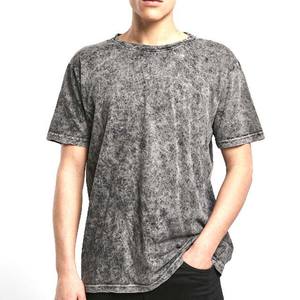 Camisetas Personalizadas al por Mayor con Logotipo de Algodón para Hombre, Estilo Urbano, Hombros Caídos, Lavado Ácido, Tallas Grandes - Product Image 5