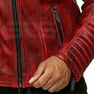 Wholesale STRONG REAPERS SPORTS Plus Size Breathable Customized Genuine Leather <b>Jacket</b> Outdoor Use Stand Collar <b>Men</b> Winter - Product Image 6