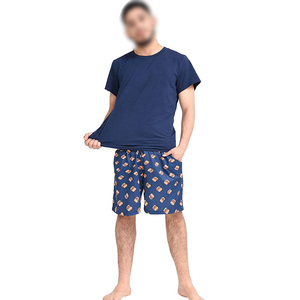 Camiseta de algodón de alta calidad para hombre, conjunto de pantalones cortos estampados, ropa informal de verano, tela cómoda de talla grande, característica térmica transpirable - Product Image 4