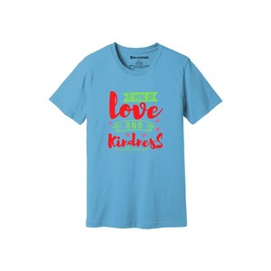 Thèmes de gentillesse imprimer 100% t-shirt en tissu de coton 160-180 à lourd GSM 12 couleurs disponibles Personnalisé votre propre conception et placement - Product Image 6