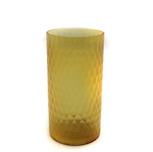 Nouveau Pot de jardinière rond fini en verre décoratif utilisation de couleur ambre pour la décoration de la maison et de l'hôtel à la main - Product Image 3