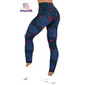 Lo último de 2025, pantalones de entrenamiento de gimnasio personalizados para mujer, mallas ajustadas para correr OEM con logotipo en la cintura, precio barato al por mayor - Product Image 2