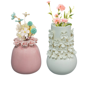 Vases en céramique super vendus pour fleurs, à présenter dans un style digne et raffiné, transforment des fleurs simples en une pièce maîtresse. - Product Image 1