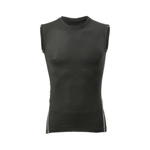 Camiseta sin mangas para correr de secado rápido para hombre, camiseta de compresión sin mangas, cuello redondo, nueva camiseta de entrenamiento Formal de gimnasio, diseño de punto tejido sólido - Product Image 2
