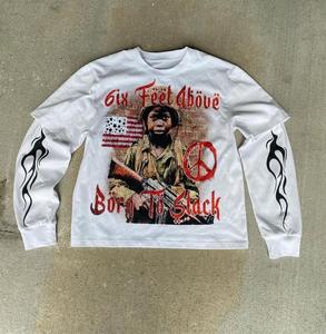 Vente en gros de sweat-shirt personnalisé tendance pour hommes, sérigraphie, sweat-shirt personnalisé de haute qualité, meilleur fabricant fabriqué en usine - Product Image 6