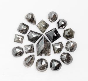 Diamante de corte Rosa marrón Natural de sal y pimienta 2,5-6mm diamantes sueltos redondos facetados para joyería - Product Image 2