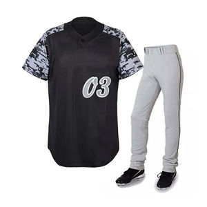 Camiseta de béisbol de 100% poliéster hecha a medida, uniforme de equipo de impresión por sublimación con logotipo propio, último diseño de ropa deportiva - Product Image 1