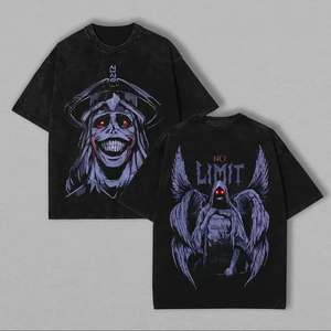 เสื้อยืดผ้าฝ้ายพิมพ์ลายกราฟฟิกสำหรับผู้ชายเสื้อเชิ๊ตผู้ชายสไตล์วินเทจซักได้ - Product Image 4