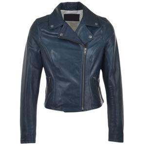Chaqueta de Cuero Genuino al por Mayor para Mujer - Chaqueta de Motociclismo y Automovilismo de Cuero Genuino de Corte Ajustado - Product Image 5