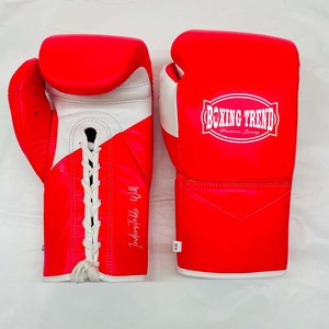 OEM personalizado de cuero de vaca guantes de boxeo impermeable de cuero genuino excelente rendimiento protección estiramiento al por mayor artes marciales - Product Image 1