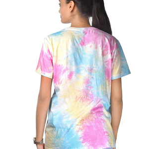 Tie and Dye camiseta para mujer con manga corta - Product Image 1