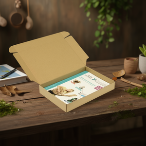 Single-Wall Corrugated Cardboard <b>Folding</b> <b>Box</b> A4 Quality 1.3E Dimensions 301x213x45mm with Snap Closure Pack Size 25 - Product Image 3