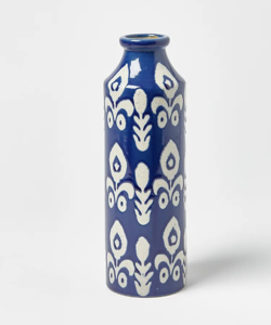 Vase à fleurs en céramique artisanal indien contemporain, design moderne et élégant pour la décoration de bureau à domicile ou d'hôtel - Product Image 5