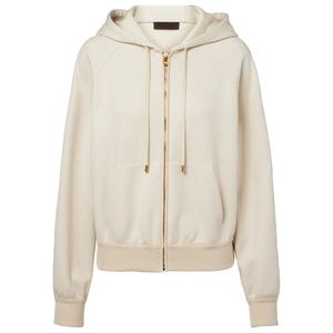 Sudadera con capucha y cremallera con estampado personalizado para mujer 100% algodón de peso pesado para ropa deportiva de invierno-Logotipo frontal ODM - Product Image 1