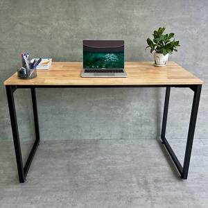 โต๊ะทำงานสำนักงานสมัยใหม่ ดีไซน์มินิมอล 120x60 ซม. ไม้ยางพารา ขาเหล็ก HBSL030 - Product Image 5