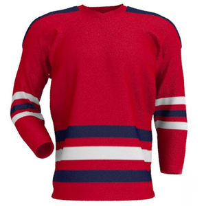 Maillots de hockey sur glace de haute qualité en gros, respirants, personnalisables, broderie sur le devant, uniformes de hockey sur glace, service OEM - Product Image 5