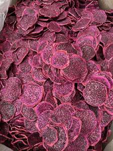 Rebanada de fruta de dragón seca VENTA CALIENTE Fruta deshidratada crujiente perfecta para la mezcla de té de aperitivos y la decoración de alimentos Vietnam - Product Image 5