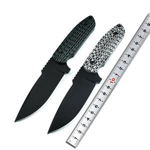 Cuchillos de Supervivencia para Caza al Aire Libre de Acero de Alto Carbono con Hoja de Orientación Manual Ajustable, Longitud Personalizada y Mango con Diseño de Pluma y Moleteado - Product Image 3