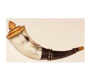 Corne de poudre de buffle artisanat Meilleure corne décorative écologique naturelle polie avec support en bois - Product Image 6