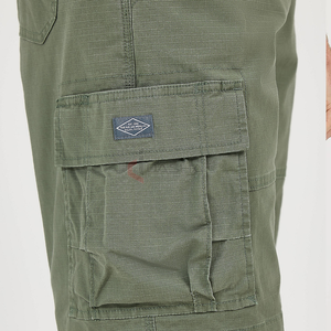 Venta al por mayor de pantalones cortos de carga para hombre 100% algodón de alta calidad de moda elegante de color negro logotipo personalizado transpirable pantalones cortos de secado rápido - Product Image 3