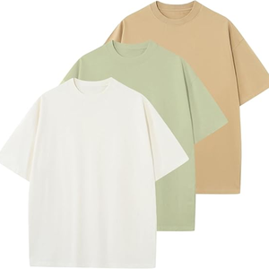 High Quality 100% Cotton Oversized Heavy <b>Tshirt</b> Custom Printing Heavyweight T Shirt <b>Plain</b> Blank Men's T-shirt - Product Image 1