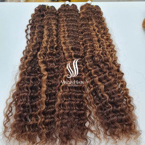 Peluca de pelo Remy de Color Piano, rizado crudo, vietnamita, 6x6 HD, cierre de encaje, proveedor de cabello humano de alta calidad - Product Image 1