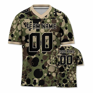 Camiseta de fútbol americano personalizada para hombre con zonas elásticas y personalización de equipos completa - Product Image 4