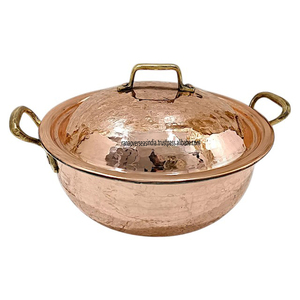 Le plus demandé en gros marmite classique en cuivre martelé deux poignées ustensiles de cuisine écologiques prêts à l'induction-élégants et durables pour la maison - Product Image 4