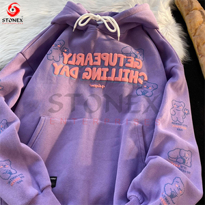 Customized Street <b>Hip</b> Hop Cotton Heavy Duty Foam Printed Hoodie Customized Winterwear Hoodies - Product Image 6