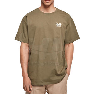 Camisetas de algodón de alta calidad hechas a medida con cuello redondo, extragrandes, de marca privada, personalizadas para hombre, en venta en línea. - Product Image 4