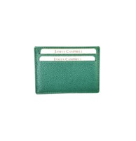 Vegan Soffiano pepbled dompet kartu bisnis kulit dompet Premium lengan tempat kartu kredit tipis RFID dompet Travel desain wanita ODM OEM