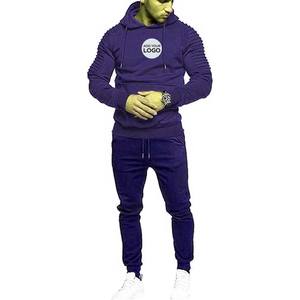 Ensemble de survêtements à capuche en molleton imprimé pour hommes, 2 pièces, jogging - Product Image 5