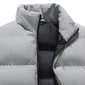 Customized Breathable Hooded Canvas Men's Puffer Vest for Winter Wholesale Price Casual Wear Custom Color Waterproof Windproof - Product Image 2