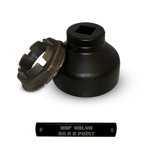 Clé à douille pour écrou de moyeu arrière DAF 80x6 POINT, usage intensif, entraînement 3/4 pouces - Product Image 4