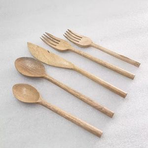 Couverts de luxe en bois de haute qualité dans des couverts jetables Type de couverts de cuisine en gros - Product Image 1