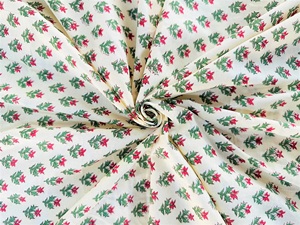 ผ้าฝ้ายออร์แกนิคพิมพ์ลายด้วยมือ ขนาด 44 นิ้ว/111 ซม. 100% ผ้าฝ้ายเนื้อนุ่ม ย้อมสีธรรมชาติ สำหรับตัดเย็บกระเป๋าเด็ก ผ้าม่าน กันสาด ขายส่ง - Product Image 4