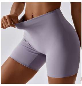 Ropa Deportiva OEM, Pantalones Cortos de Yoga de Cintura Alta para Gimnasio, con Logotipo Personalizado, para Mujer - Product Image 1