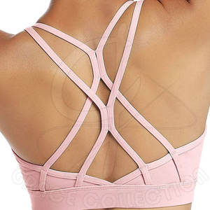 Ropa de gimnasio Sujetador deportivo para niña con 100% Spandex/Tela de nailon Entrenamiento Sujetador deportivo para mujer Personalizar su propio logotipo de marca - Product Image 4