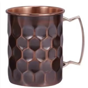 Coppermug Steel Metal Mug and Coffee <b>Cups</b> With Handle <b>Cappuccino</b> <b>Cups</b> Beer Moscow Mule Mug Bronze Copper Mug and Cocktail <b>Cup</b> - Product Image 4