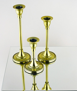 Support de bougie en T en métal de conception unique pour le pilier de bougie en aluminium de décoration d'éclairage de Noël de salon - Product Image 4