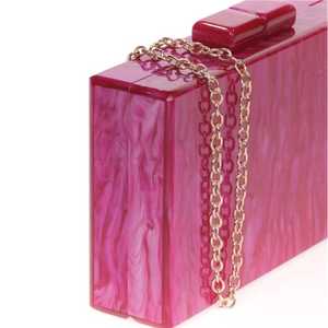 กระเป๋าถือคลัทช์เรซินสุดหรูกระเป๋าราตรีทำมือที่มีดีไซน์ที่ซับซ้อนเหมาะสำหรับงานแต่งงานงานเลี้ยงเจ้าสาวและงานเลี้ยงพิเศษ - Product Image 2