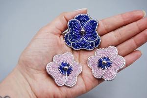 Best Quality New Design Bullion Wire Brooches Beautiful <b>Beaded</b> Brooches for Weddings <b>Direct</b> Wholesale by glowin fashion - Product Image 2